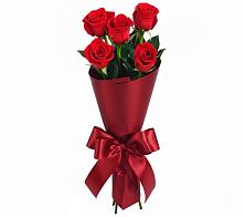 Букет 5 Красных роз Эдлесс Лав в Пушкинские Горы