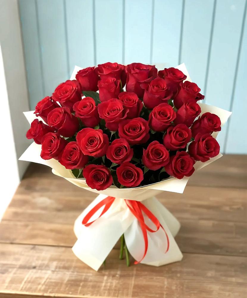 Букет 29 Красных роз в Пушкинские Горы