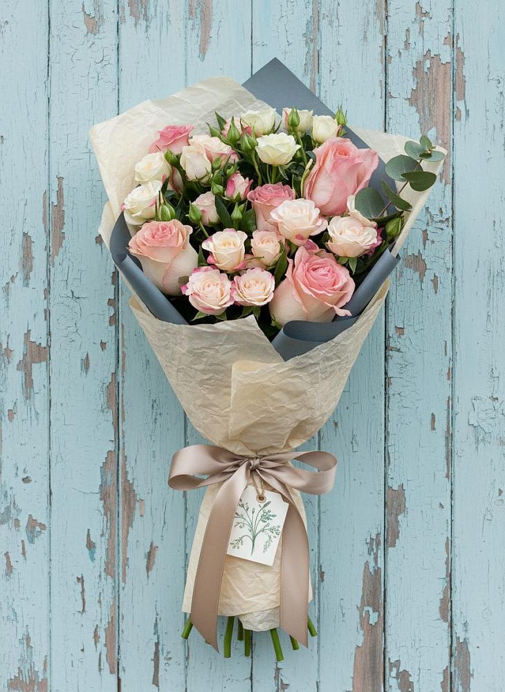 Букет цветов из: Розы в Пушкинские Горы