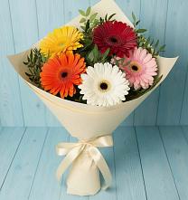 Букет цветов из:  Герберы #REPLACE_PRED# Пушкинские Горы