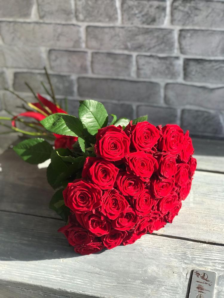 Букет Красные розы Фридом в Пушкинские Горы