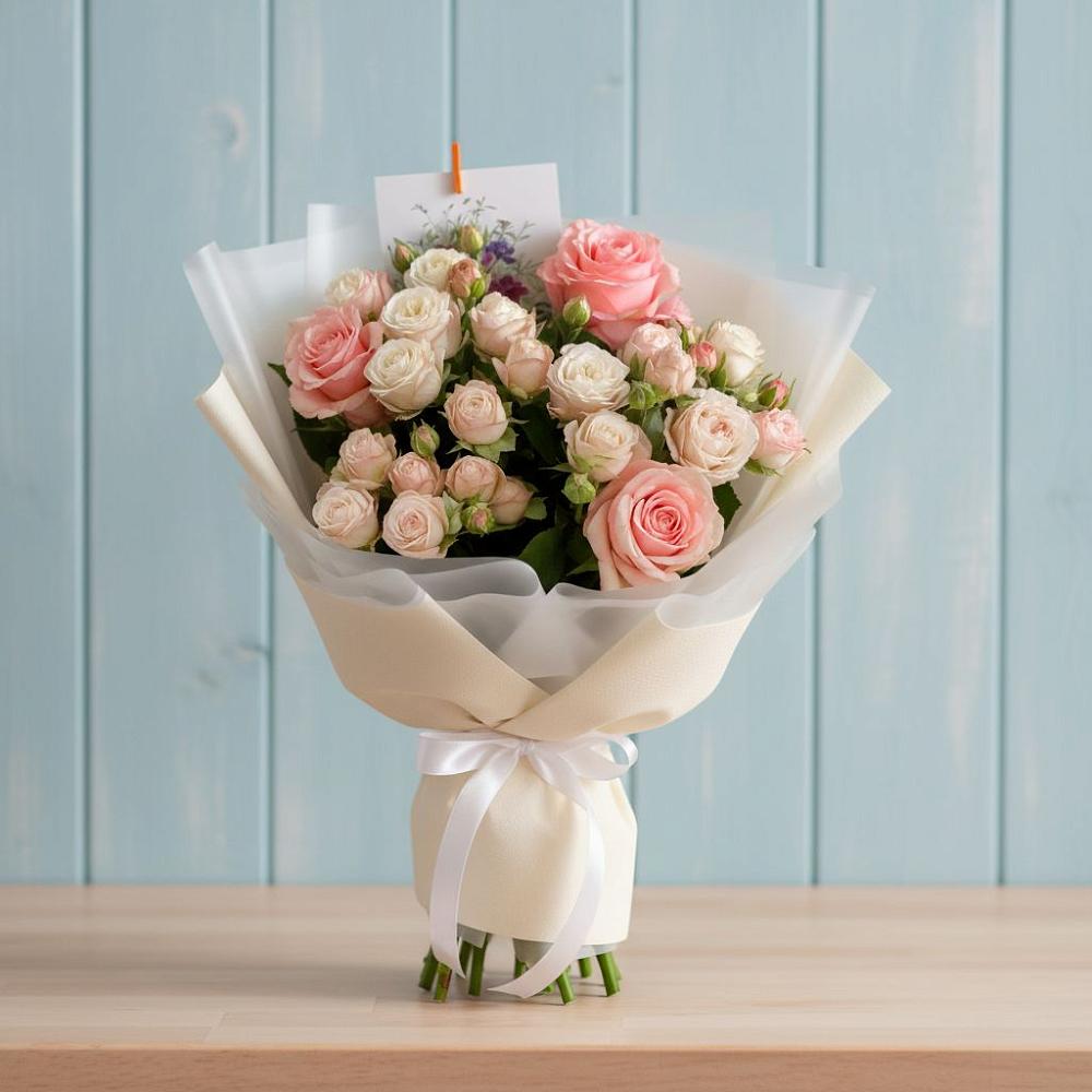 Букет цветов из: Розы в Пушкинские Горы