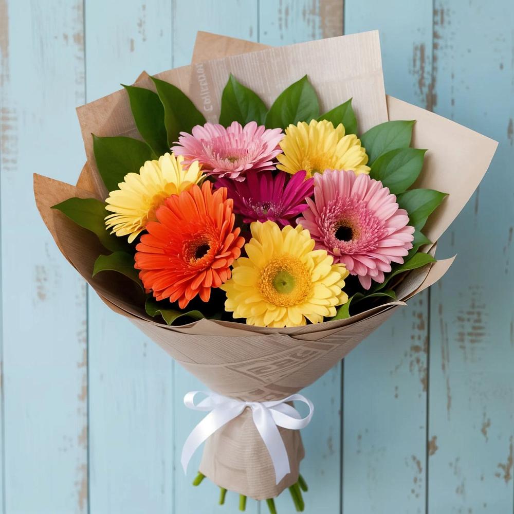 Букет цветов из: Герберы в Пушкинские Горы