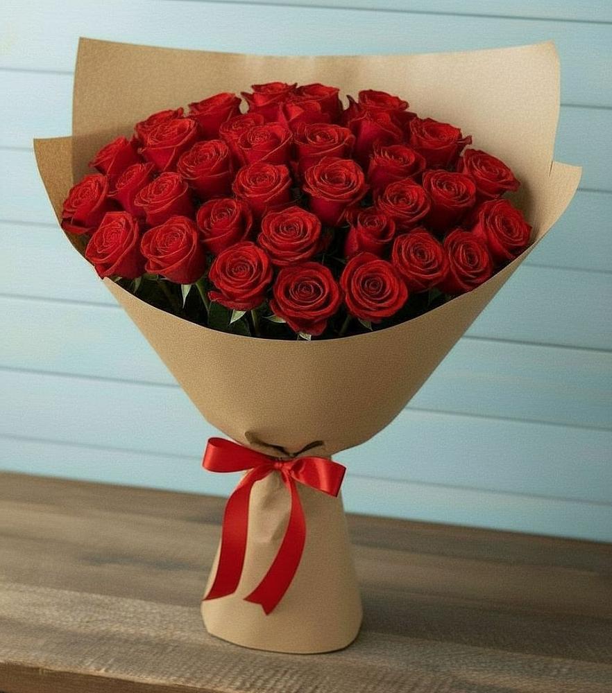 Букет Красные розы Милано в Пушкинские Горы