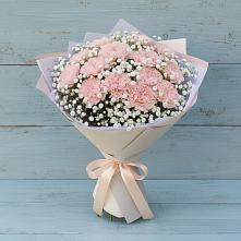 Букет цветов из:  Гвоздики в Пушкинские Горы