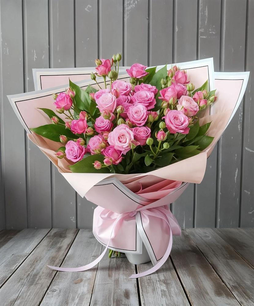 Букет Розовый кустик в Пушкинские Горы