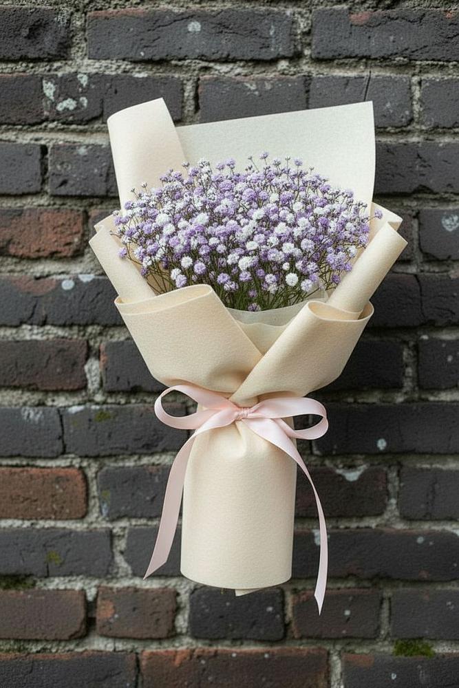 Букет цветов из: Гипсофила в Пушкинские Горы