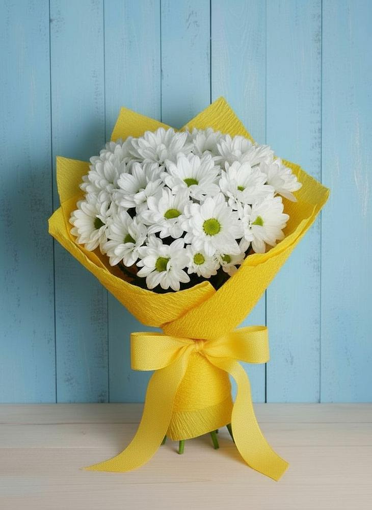 Букет цветов из: Хризантемы в Пушкинские Горы