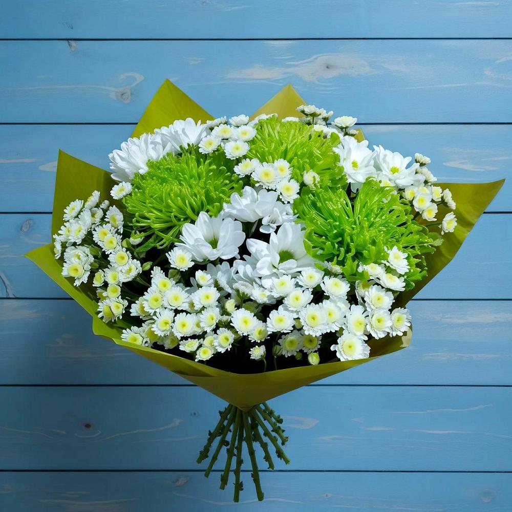 Букет цветов из: Хризантемы в Пушкинские Горы
