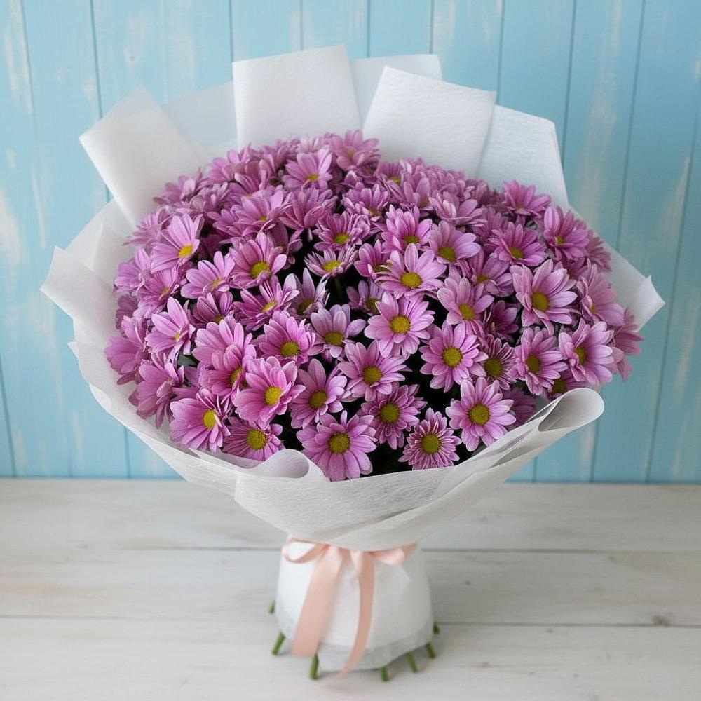 Букет цветов из: Хризантемы в Пушкинские Горы