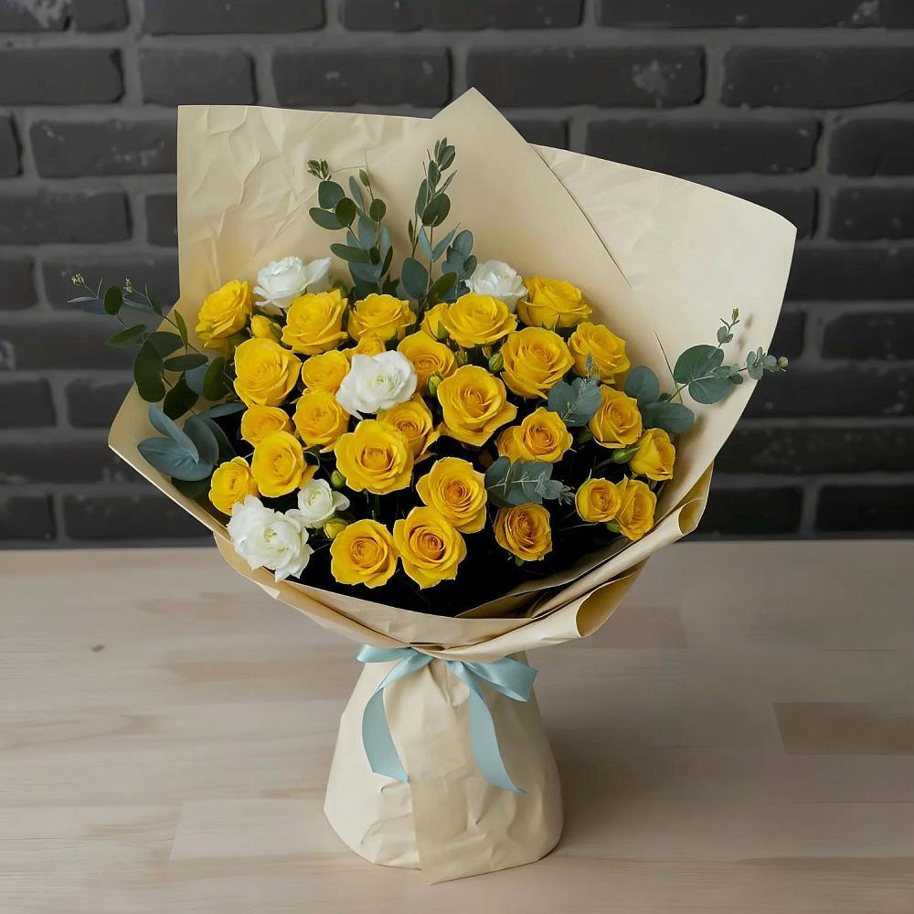 Букет цветов из: Розы в Пушкинские Горы