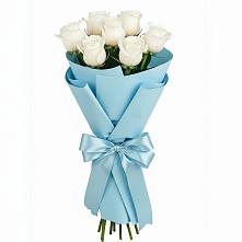 Букет 7 белых роз Проуд #REPLACE_PRED# Пушкинские Горы