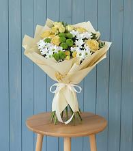 Букет цветов из:  Хризантемы и Розы #REPLACE_PRED# Пушкинские Горы