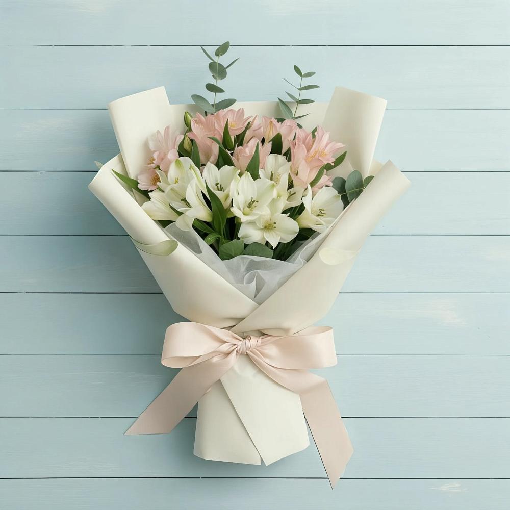 Букет цветов из: Альстромерии в Пушкинские Горы