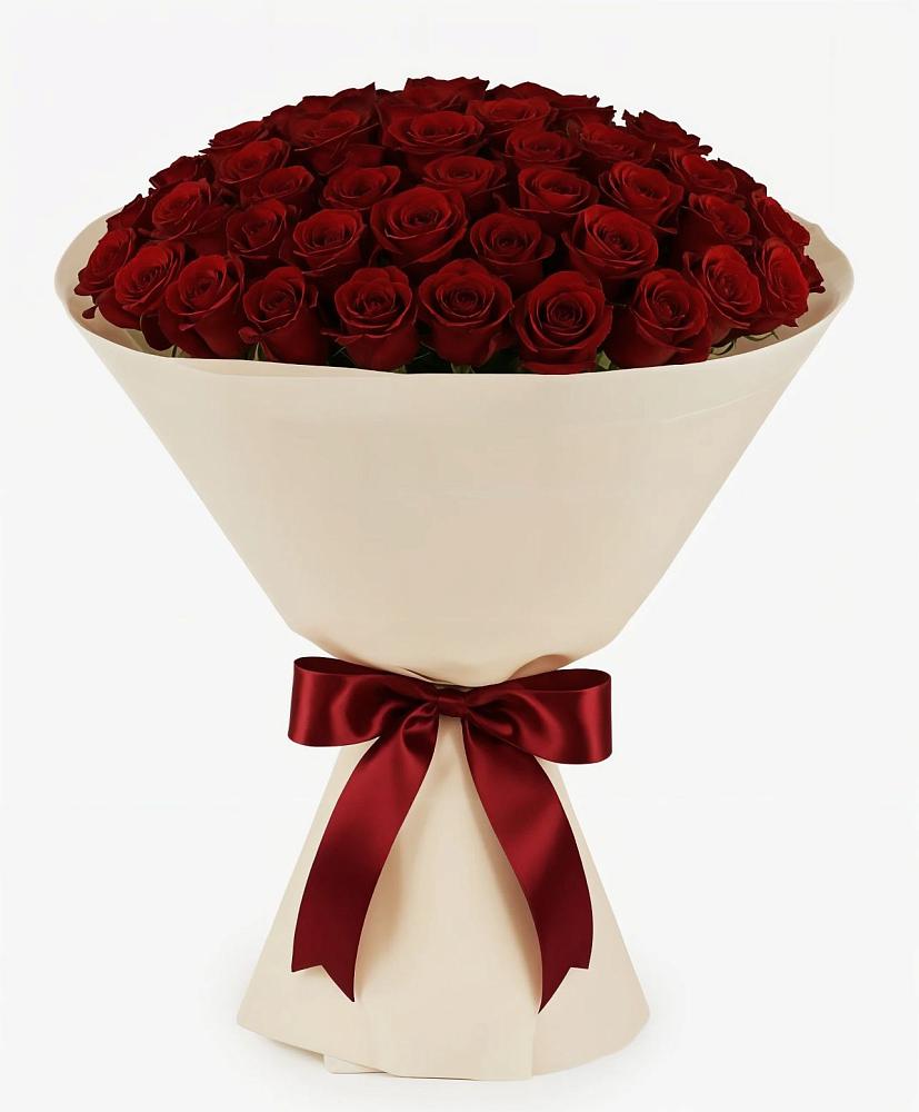 Букет 101 Бордовая роза Блэк Бакарра в Пушкинские Горы