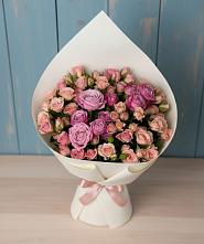 Букет цветов из:  Розы в Пушкинские Горы
